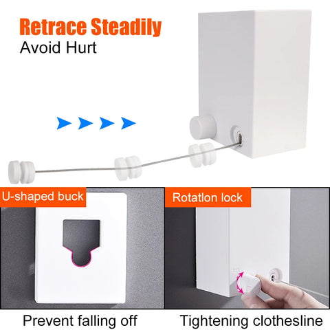 4M Retractable Clothesline
