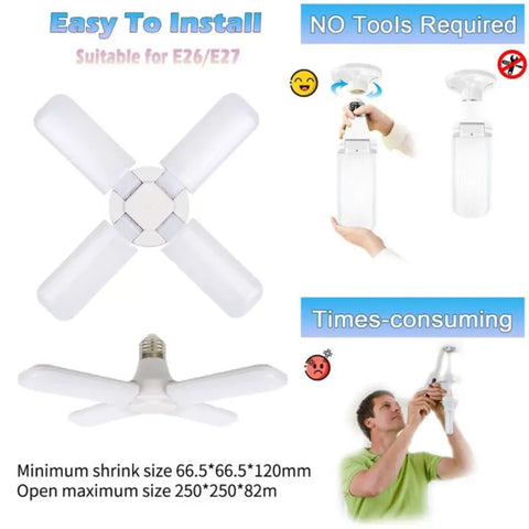 Foldable Ceiling Light