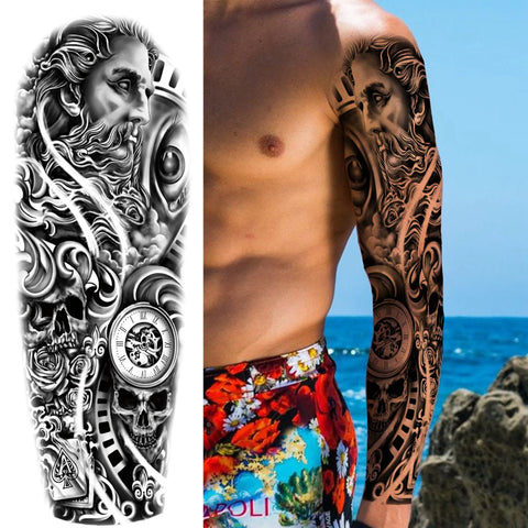 Arm Sleeve Temporary Tattoos