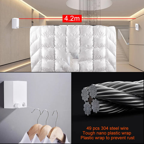 4M Retractable Clothesline