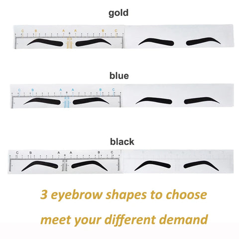 25PCS Disposable Eyebrow Stencil Stickers