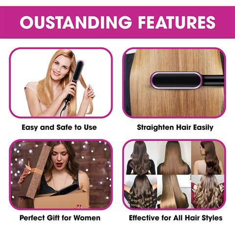 Hot Air Straightening Hair Comb