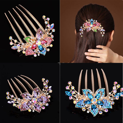 Austrian Rhinestone Hair Comb Pin