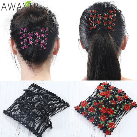 Magic Bead Elasticity Hair Comb Pin