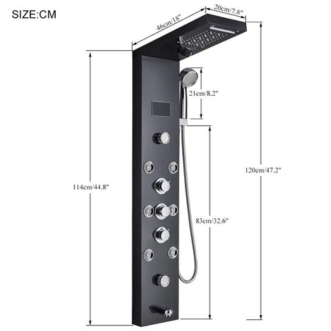 LED Light Shower Panel System