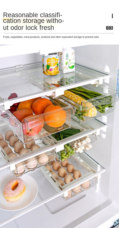 Egg Fruit Vegetable Fridge Organizer