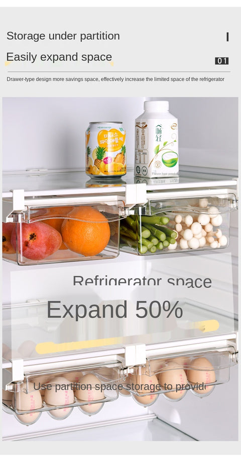 Egg Fruit Vegetable Fridge Organizer