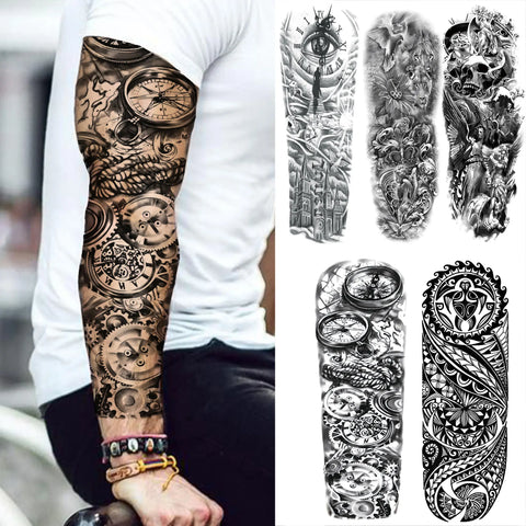 Arm Sleeve Temporary Tattoos