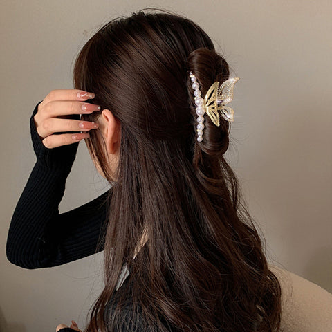 Rhinestone Metal Hair Claw