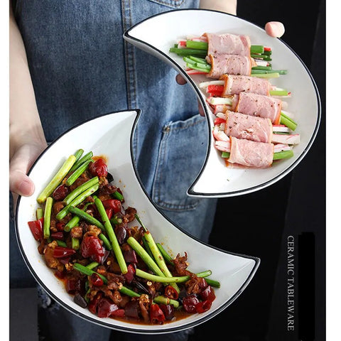 5PCS Ceramic Plate Set