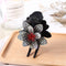 Rhinestone Flower Hair Claws