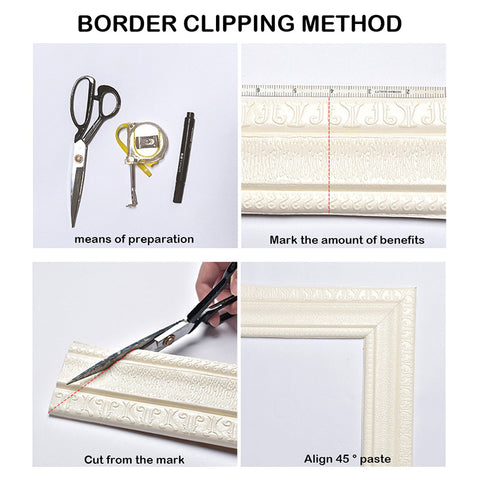 230cm (7 1/2 ft) 3D Pattern Border Line