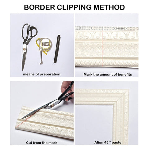 230cm (7 1/2 ft) 3D Pattern Border Line
