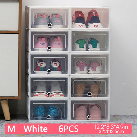 6PCS Transparent Shoe Box