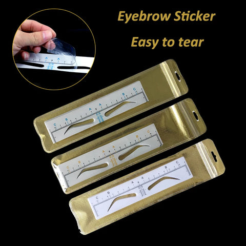 25PCS Disposable Eyebrow Stencil Stickers