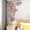 Large Pink Peony Flower Wall Stickers