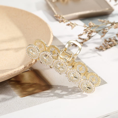 Rhinestone Metal Hair Claw