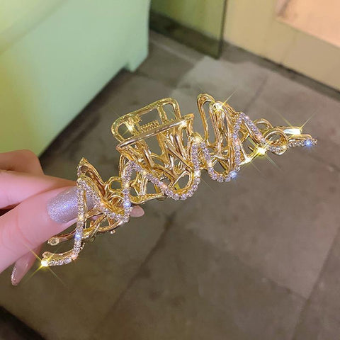 Rhinestone Metal Hair Claw