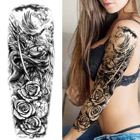 Arm Sleeve Temporary Tattoos