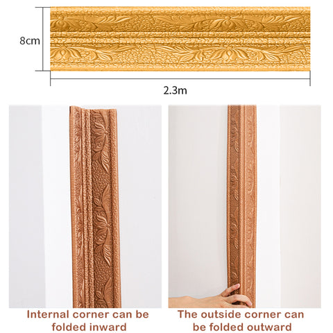 230cm (7 1/2 ft) Edge Corner Wall Sticker
