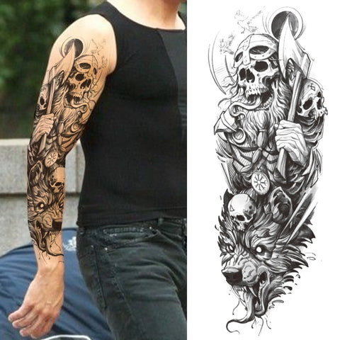 Arm Sleeve Temporary Tattoos