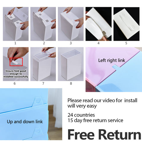 6PCS Transparent Shoe Box