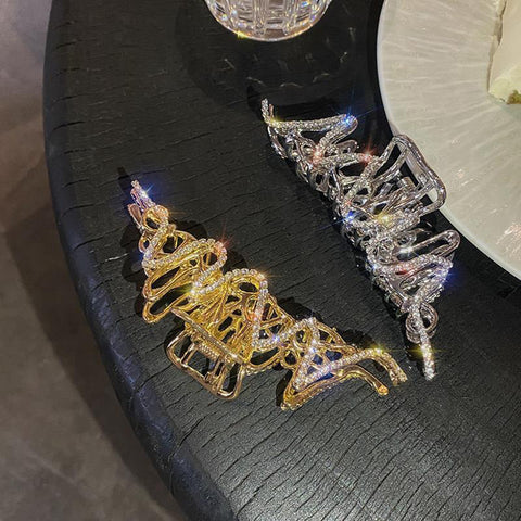 Rhinestone Metal Hair Claw
