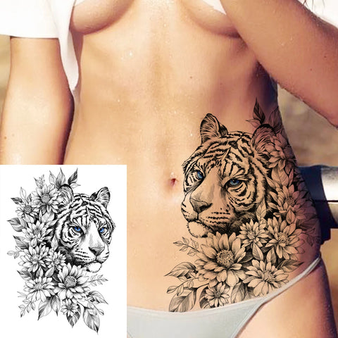 Sexy Flower Temporary Tattoos