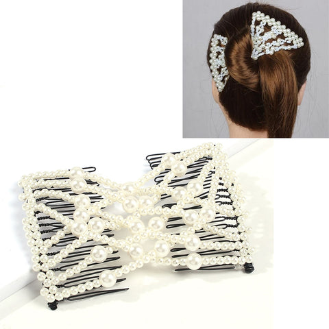 Magic Bead Elasticity Hair Comb Pin
