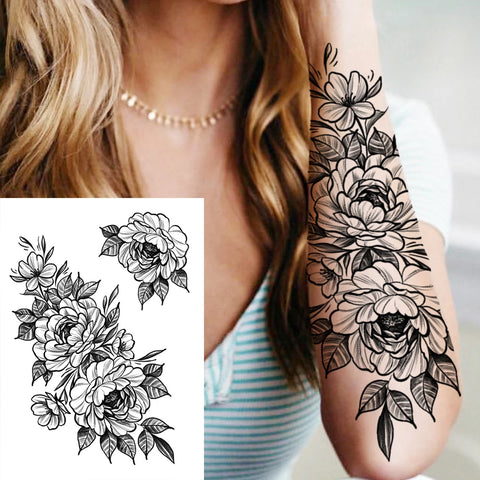 Sexy Flower Temporary Tattoos
