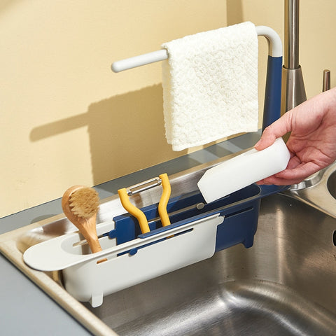 Retractable Sink Sponge Rack