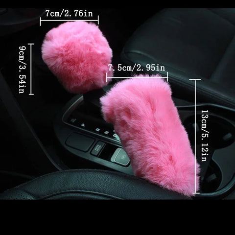 Plush Car Steering Wheel Cover
