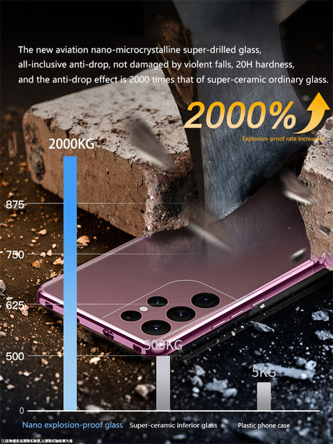 Ultra 360 Full Cover Metal Magnetic Case For Samsung Galaxy