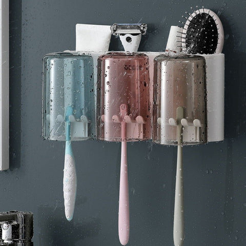 Bathroom Toothbrush Cup Holder