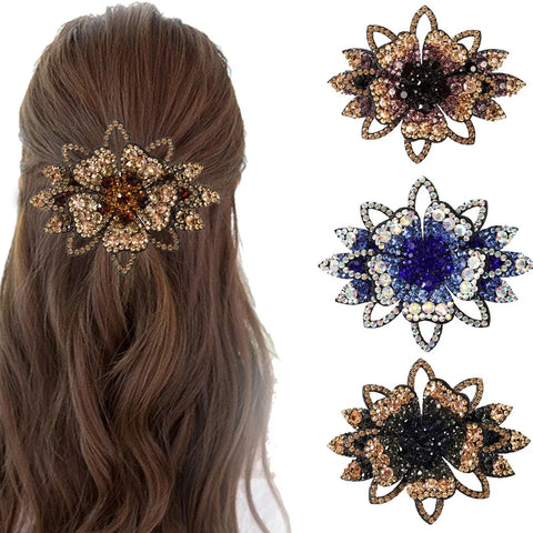 Women Rhinestone Hair Clips