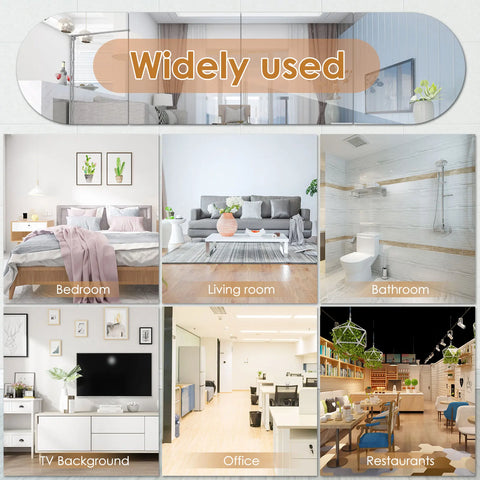 4 PCS Dura Mirror Stickers