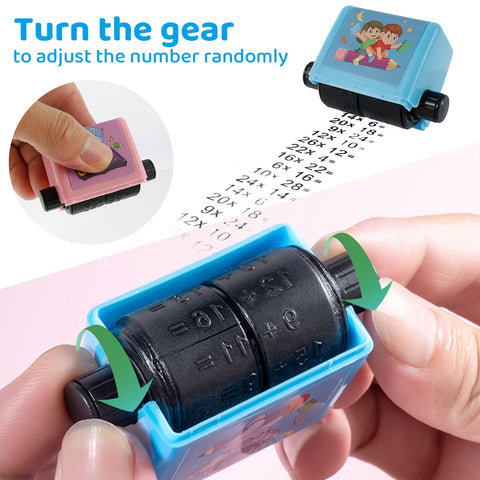 4PCS Math Stamp Making Roller