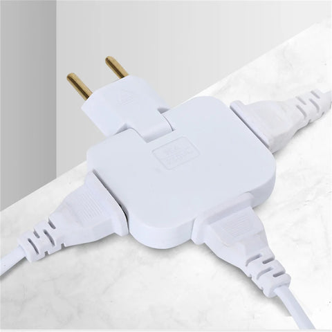 1-8PCS Foldable Adapter - EU Plug