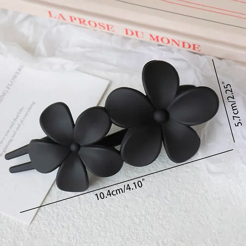 Retro Frosted Flower Hairpin