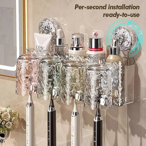 Bathroom Toothbrush Cup Rack