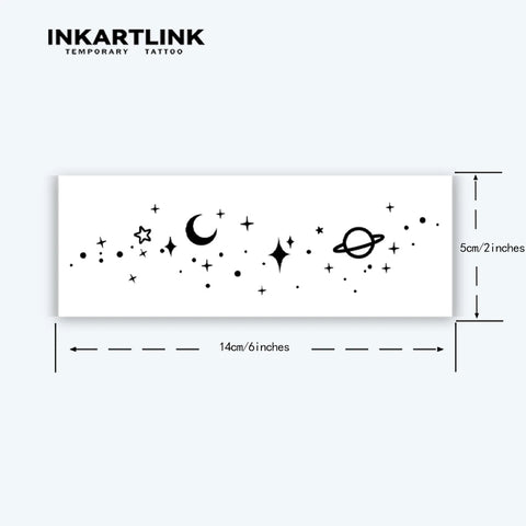 Galaxy Temporary Tattoo Sticker