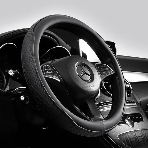 Leather Steering Wheel Cover