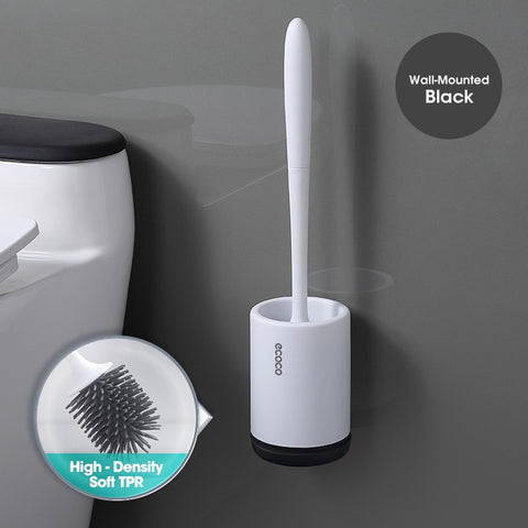 Wall-Mounted Silicone Toilet Brush