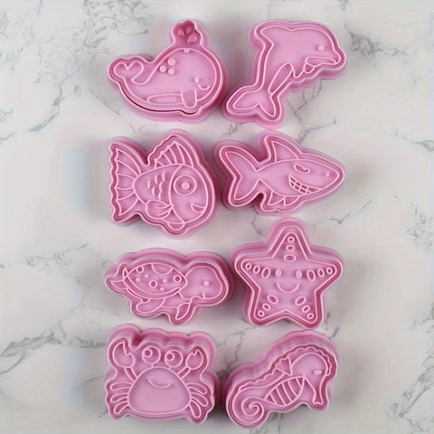 8PCS Marine Animals Cookies Cutter