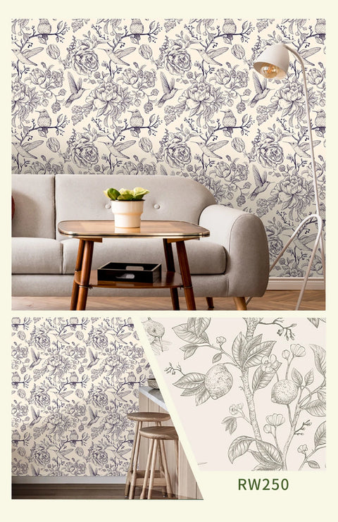 Ink Birds Adhesive Wallpaper