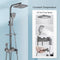 Digital Rainfall Brass Shower