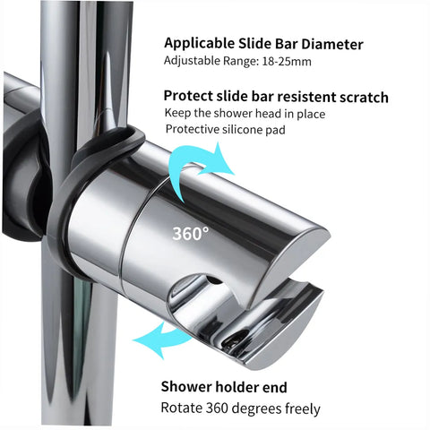 Adjustable Shower Head Holder Bracket