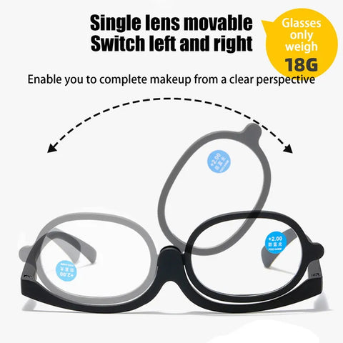 Rotating Makeup Reading Glasses