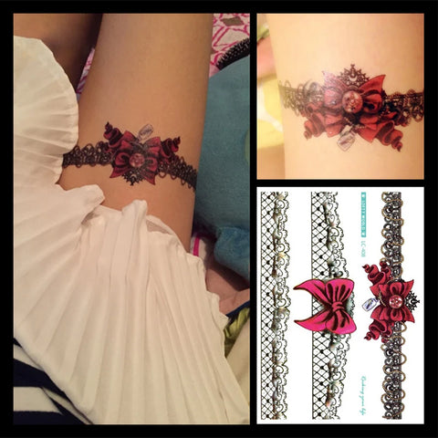 Sexy Lace Design Temporary Tattoo Stickers
