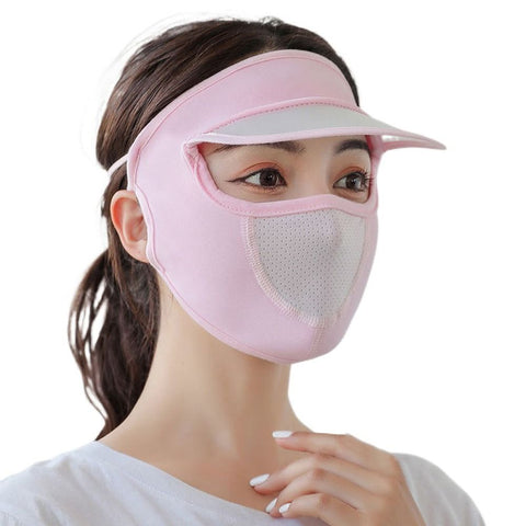 Ice Silk UV Protection Face Cap